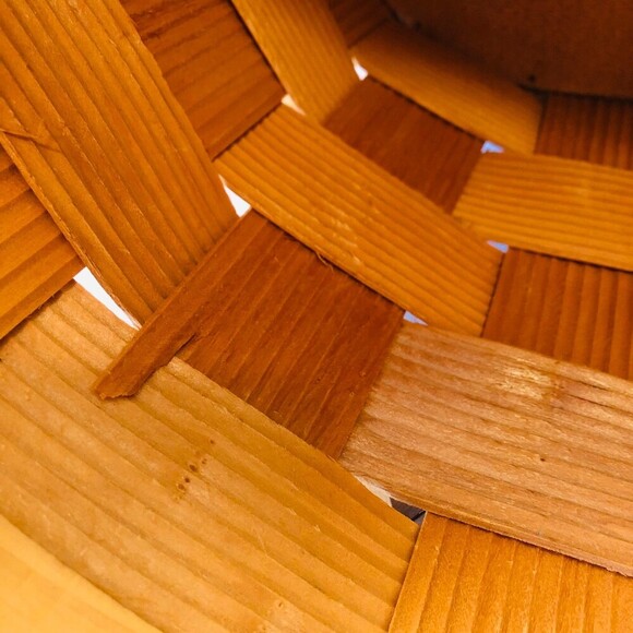 Honey Brown Handwoven Large Basket with Handles Cottage Core - Picture 10 of 10